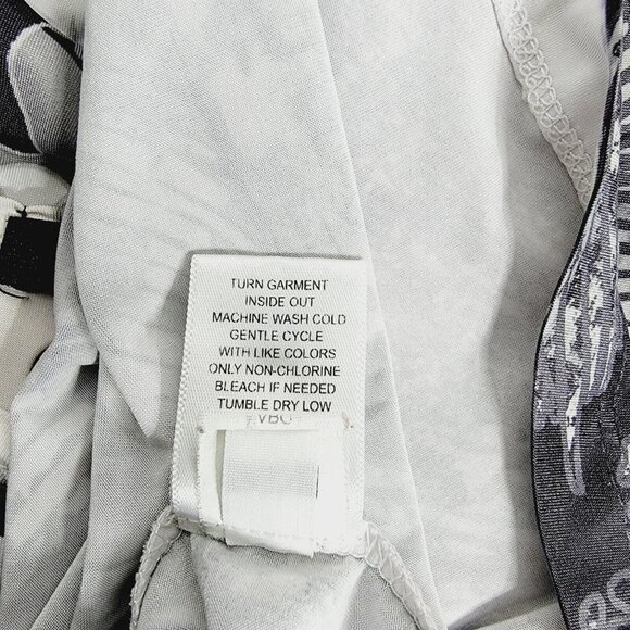 Apt. 9 Womens Top Plus Size 2X Sublimation Gray Stretch Tunic Short Sleeve - Picture 4 of 4